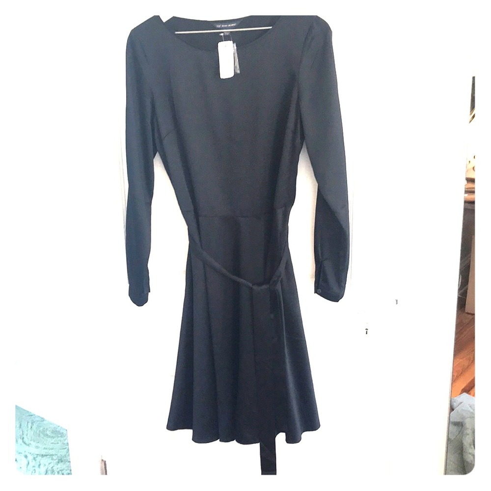 Brooks Brothers Simple Silky Black Dress